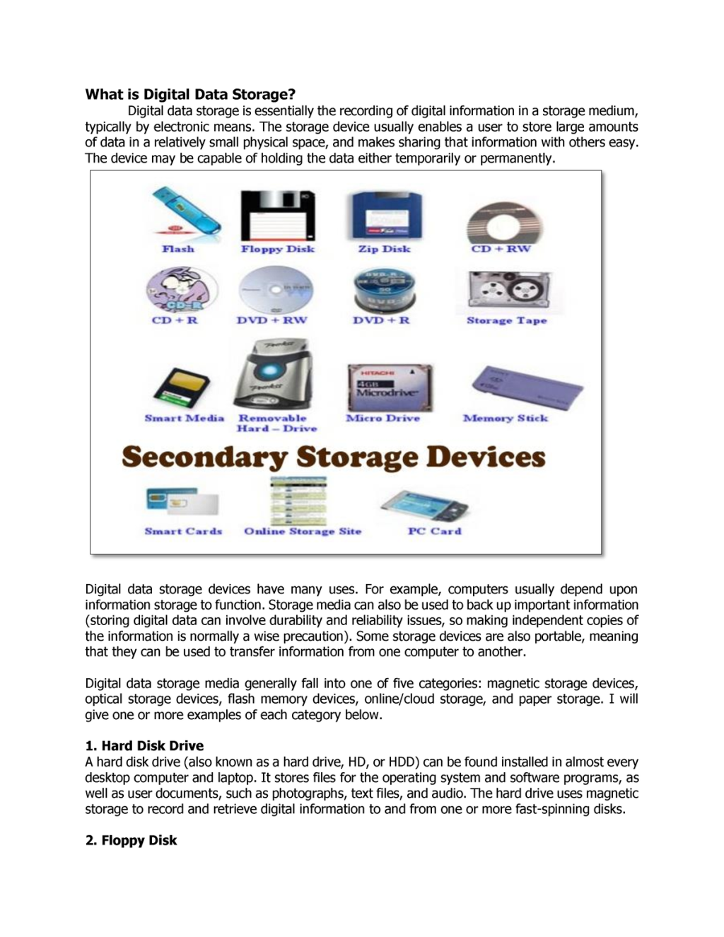 Picture of: Chapter  Lesson – – What is Digital Data Storage? Digital data